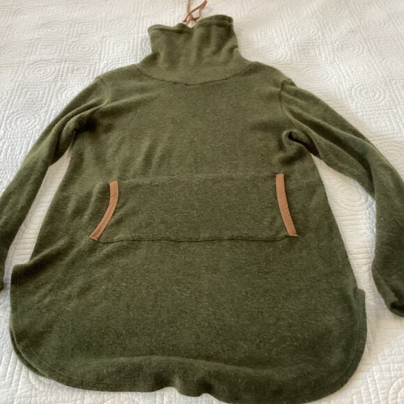 Hailey & Co Olive Green Pullover Sweater Size L Lagenlook Outdoorsy Capsule - Picture 7 of 12